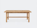 Tavolo da giardino - Legno - 170x90x75 cm - Rovere chiaro - Stile minimalista naturale