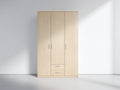 Armadio - Legno ingegnerizzato - Metallo - 160x58x200 cm - Rovere chiaro - Stile moderno