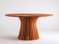 Tavolo da giardino-Legno-128x128x77 cm-Marrone caldo-Stile contemporaneo naturale