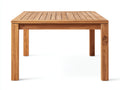 Tavolo da giardino - Legno - 120x82x76 cm - Marrone naturale - Stile classico essenziale