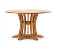 Tavolo da giardino - Legno - 138x138x76 cm - Marrone miele - Stile classico curvilineo